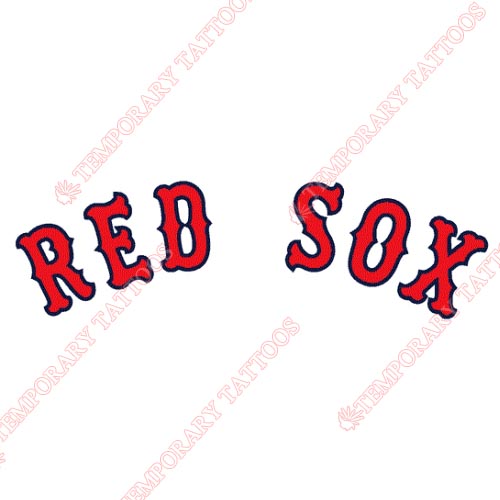 Boston Red Sox Customize Temporary Tattoos Stickers NO.1462
